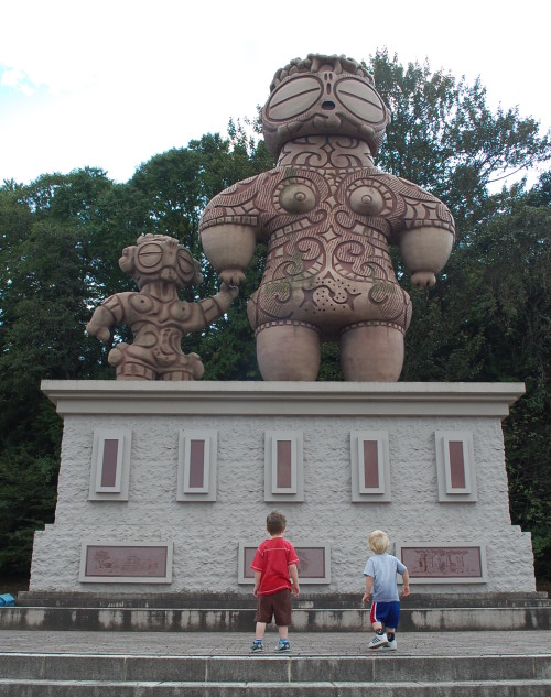 Gigantic ancient Japanese statue