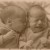 My sweet little twins, all sepia toned!