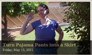 Pajama Pants Skirt