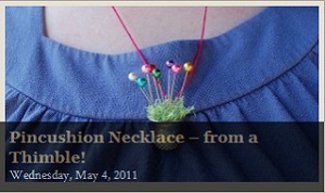 Thimble Necklace