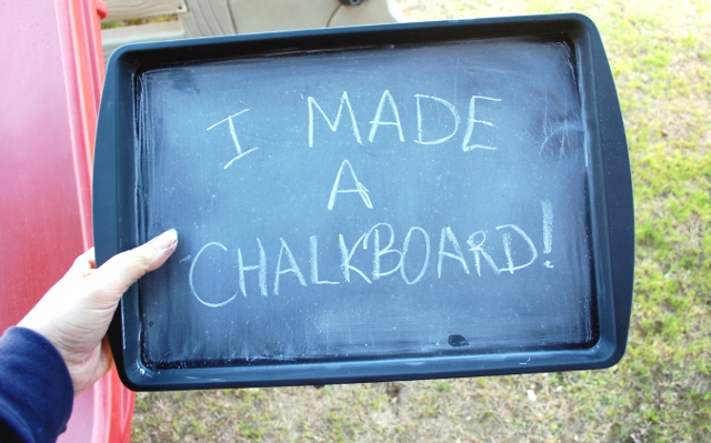 It's a chalkboard!