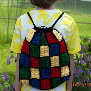 Lego Inspired Backpack from Moogly