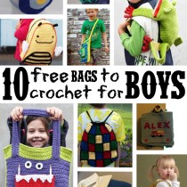 10 Free Bags to Crochet for Boys