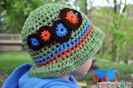 Caterpillar Toddler Sun Hat from My Merry Messy Life