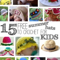 15 Free Summer Hats to Crochet for Kids