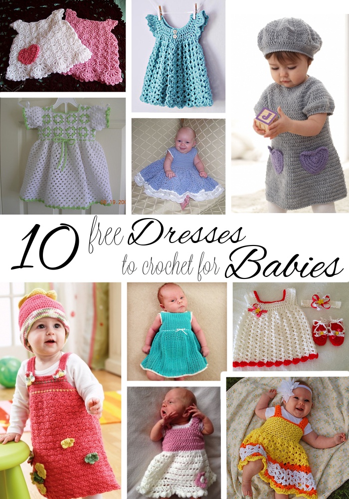 10 Free Dresses to Crochet for Babies