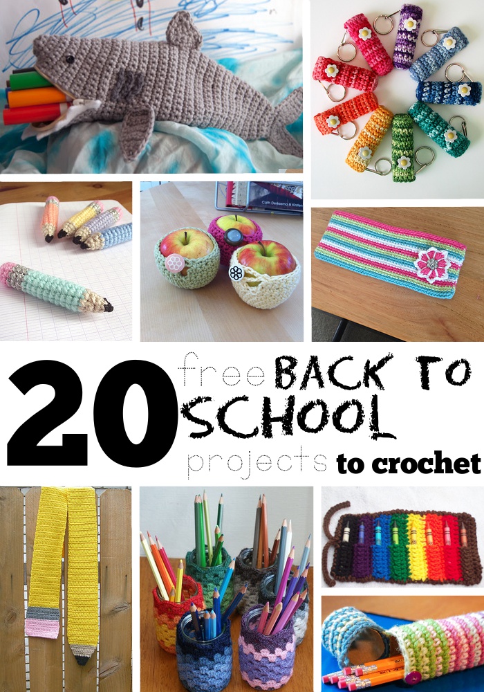 20 Free Back to School Projects to Crochet