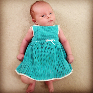 Infant's Petticoat Dress via Ravelry