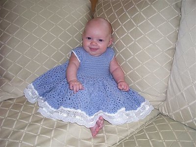 Baby Pineapple Party Dress from Ravelry