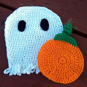 Trick or Treat Halloween Washcloths from Ravelry