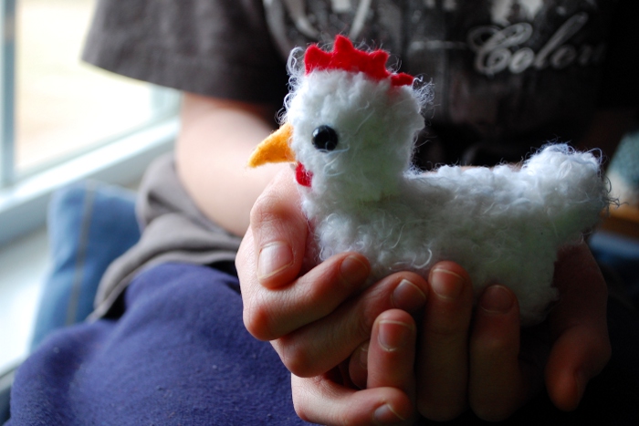 Pocket Chicken - free crochet pattern by Melissa Mall