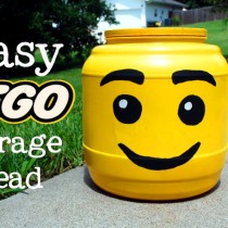 DIY Easy Lego Head Container