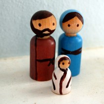 DIY Simple Peg Nativity